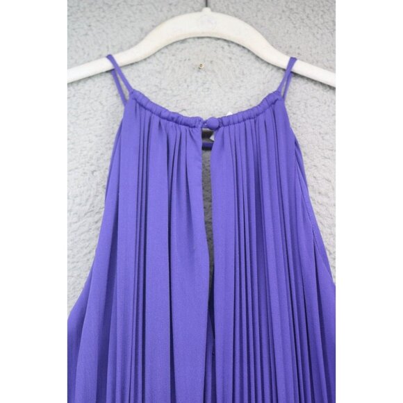 Maggy London Purple Pleated Hi-Lo Dress-Size 10-Summer - Picture 11 of 11